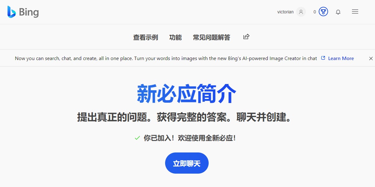 微软的新必应(New Bing)