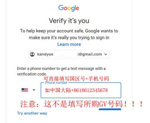 Google Voice账号登陆